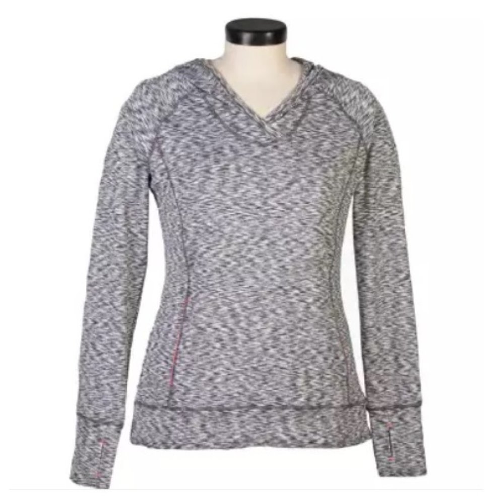 Tangerine Space Dye Pullover Tunic in Grey